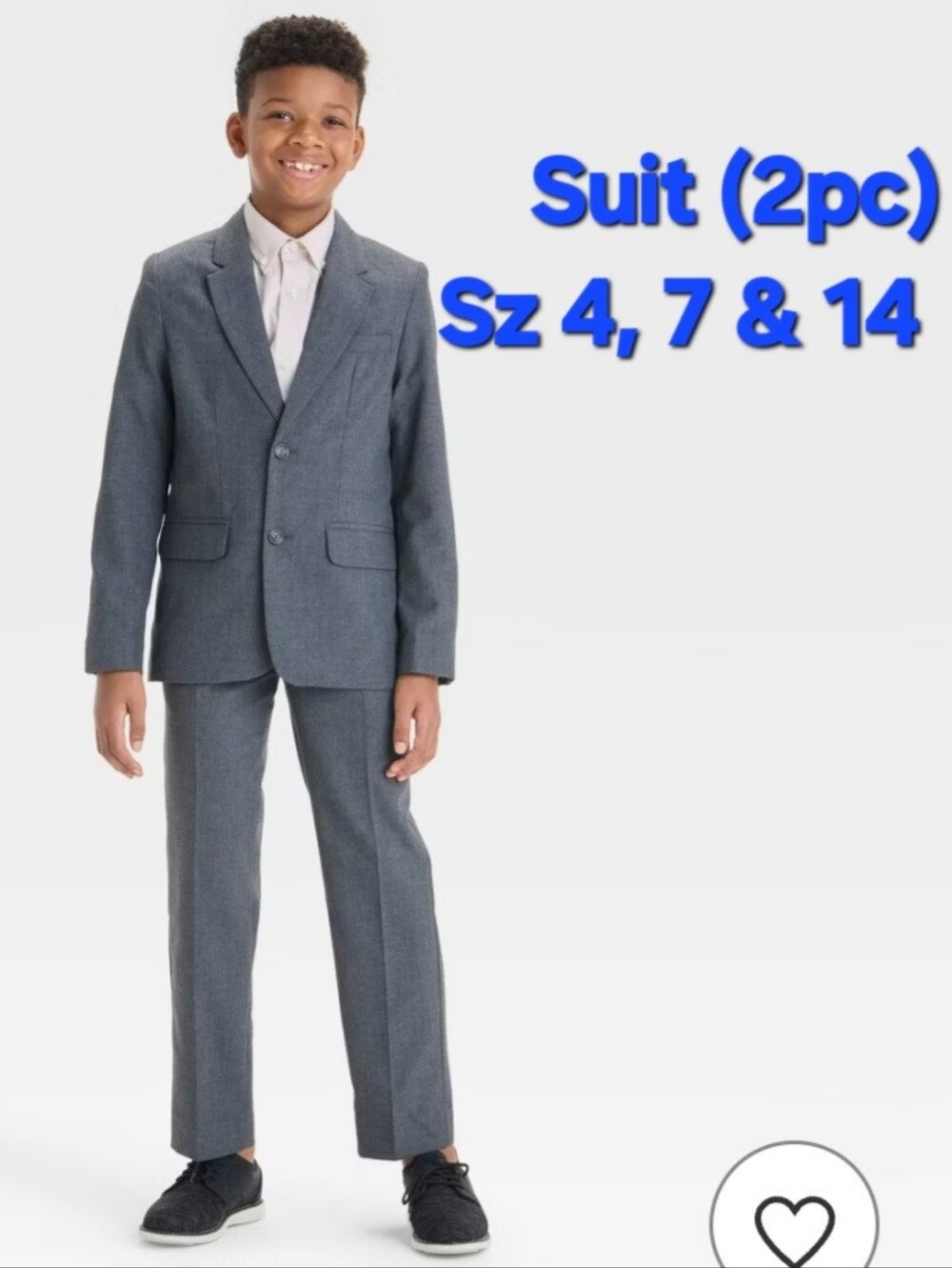 Cat & Jack Grey Suit Set (Blazer & Pants) for boys size 4 & 14 (Total Value $49)